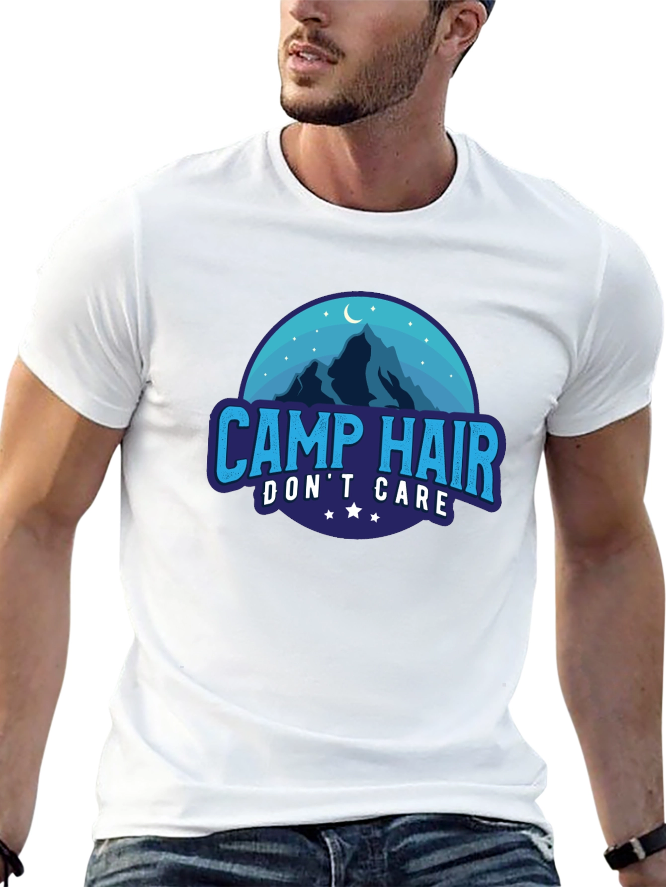 Camp Hair Dont Care Graphic Tee