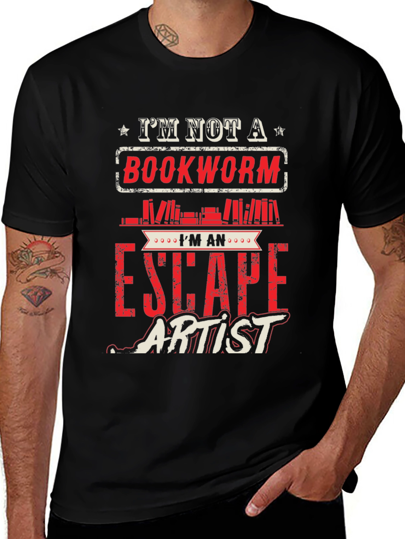 Bookworm Escape Artist Graphic Tee