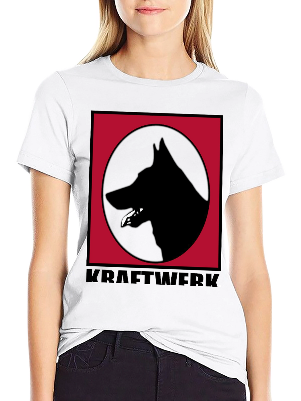 Kraftwerk Dog Logo Black T-Shirt