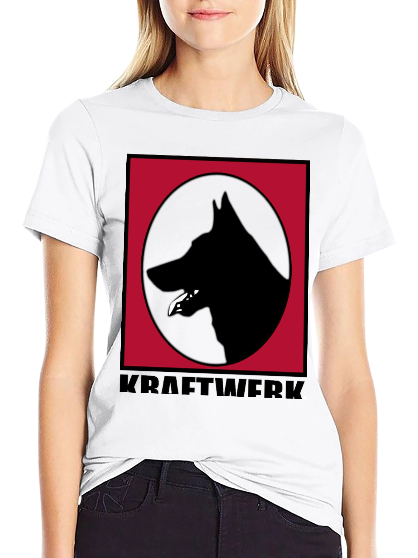 Kraftwerk Dog Logo Black T-Shirt