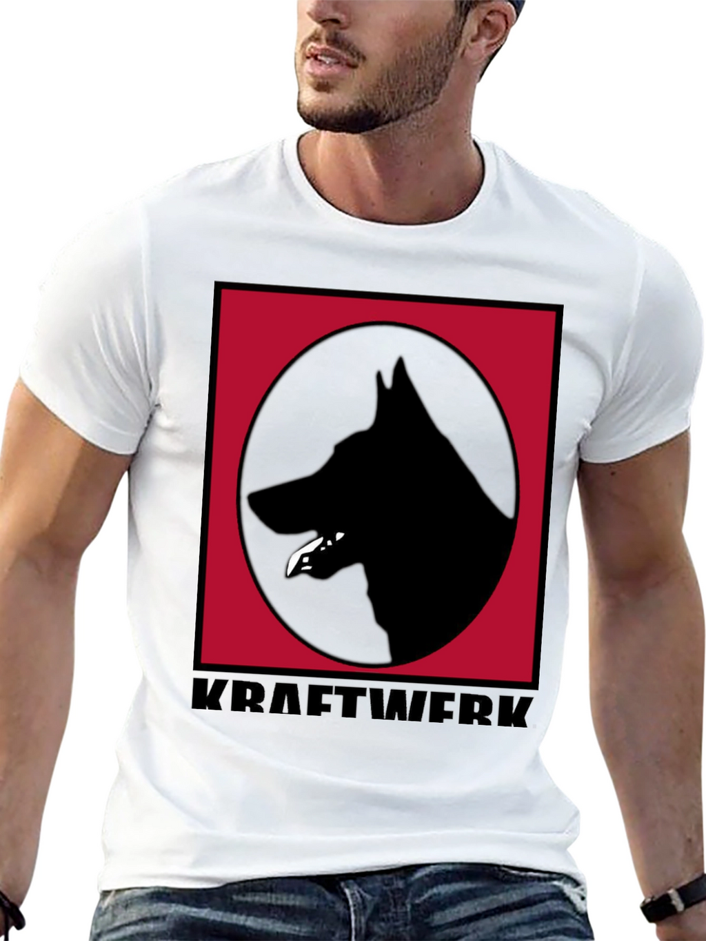 Kraftwerk Dog Logo Black T-Shirt
