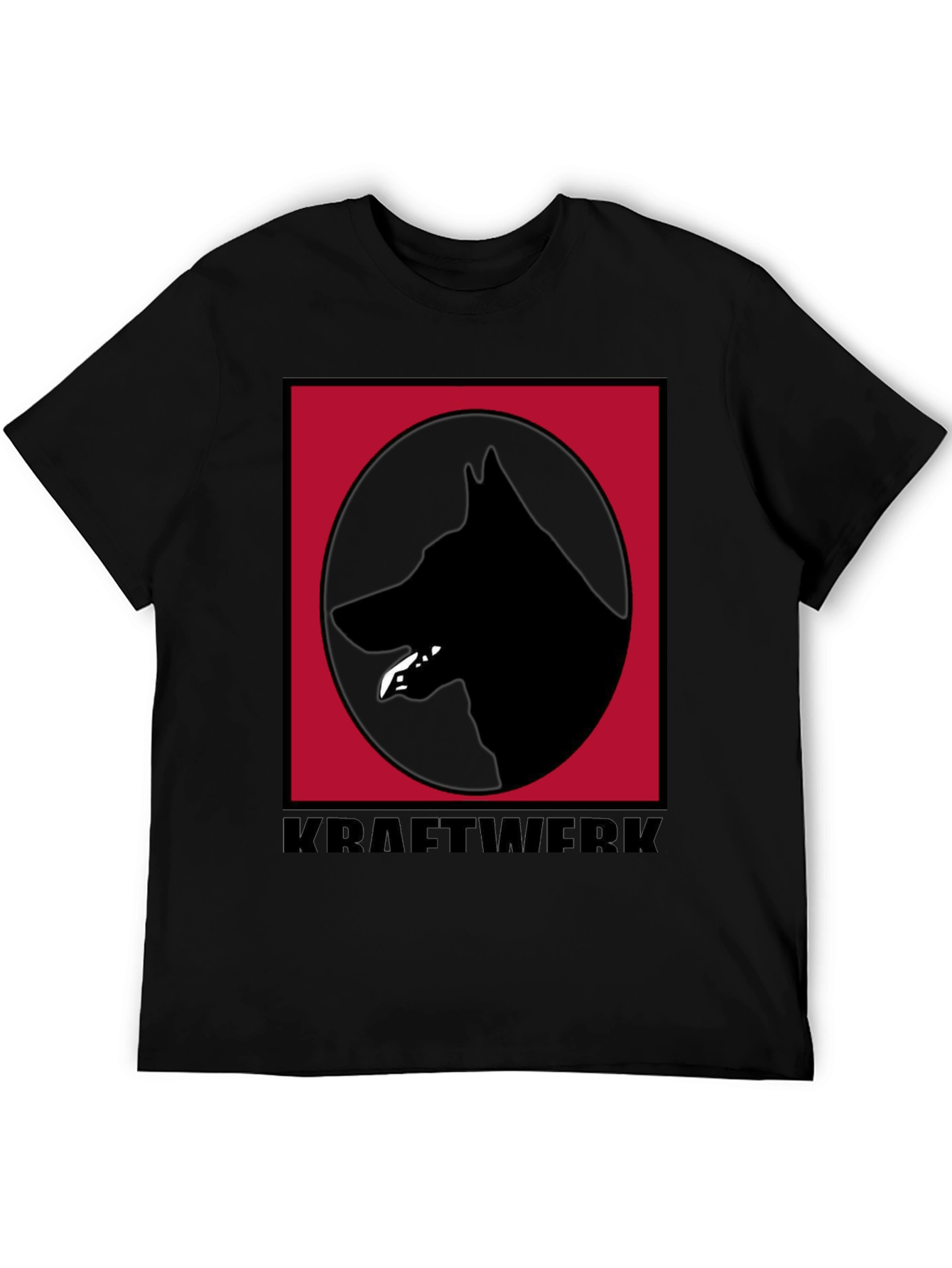 Kraftwerk Dog Logo Black T-Shirt