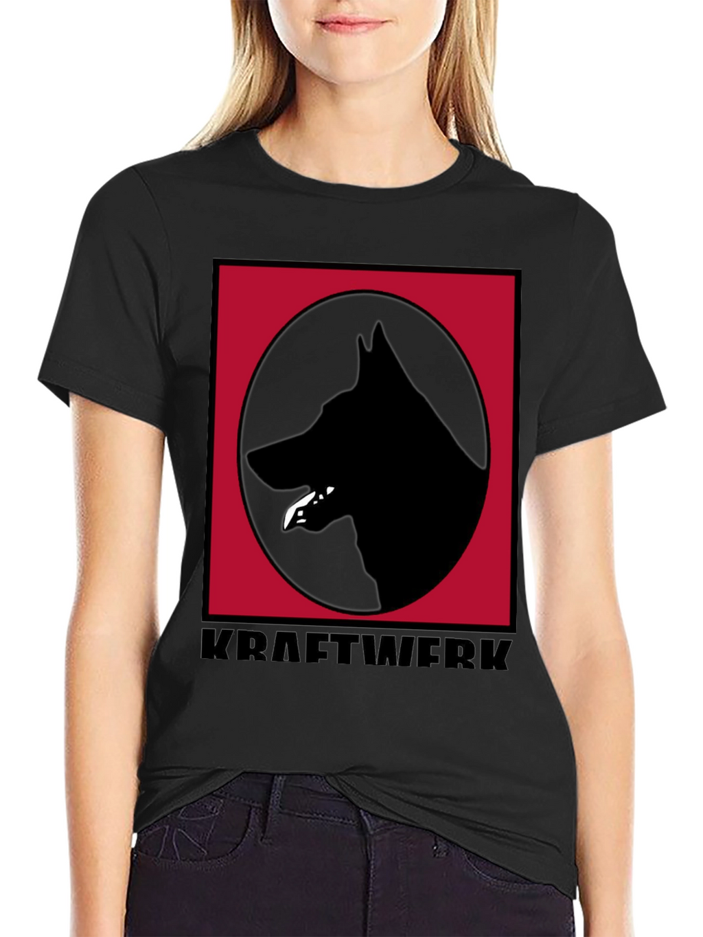 Kraftwerk Dog Logo Black T-Shirt