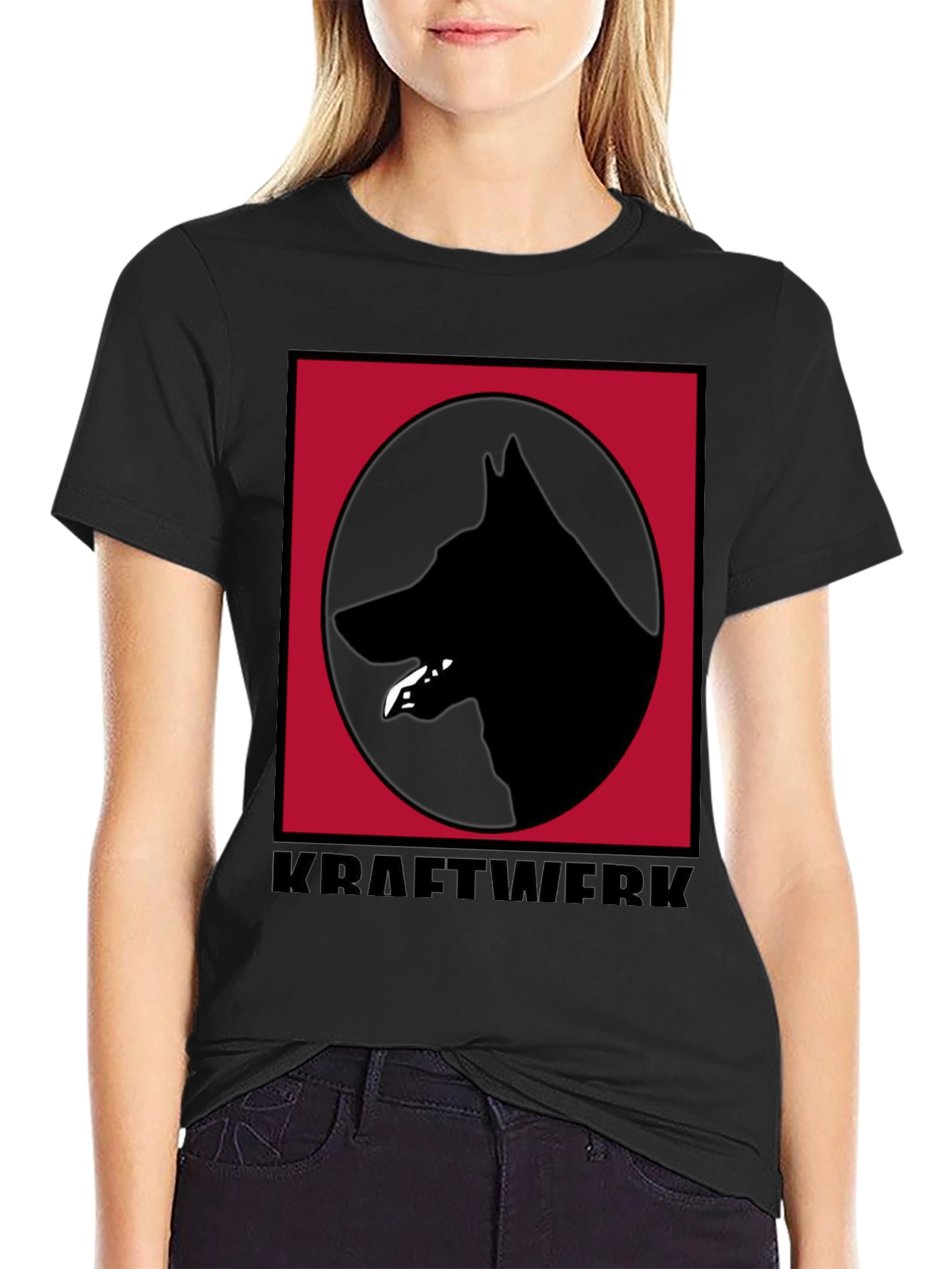 Kraftwerk Dog Logo Black T-Shirt