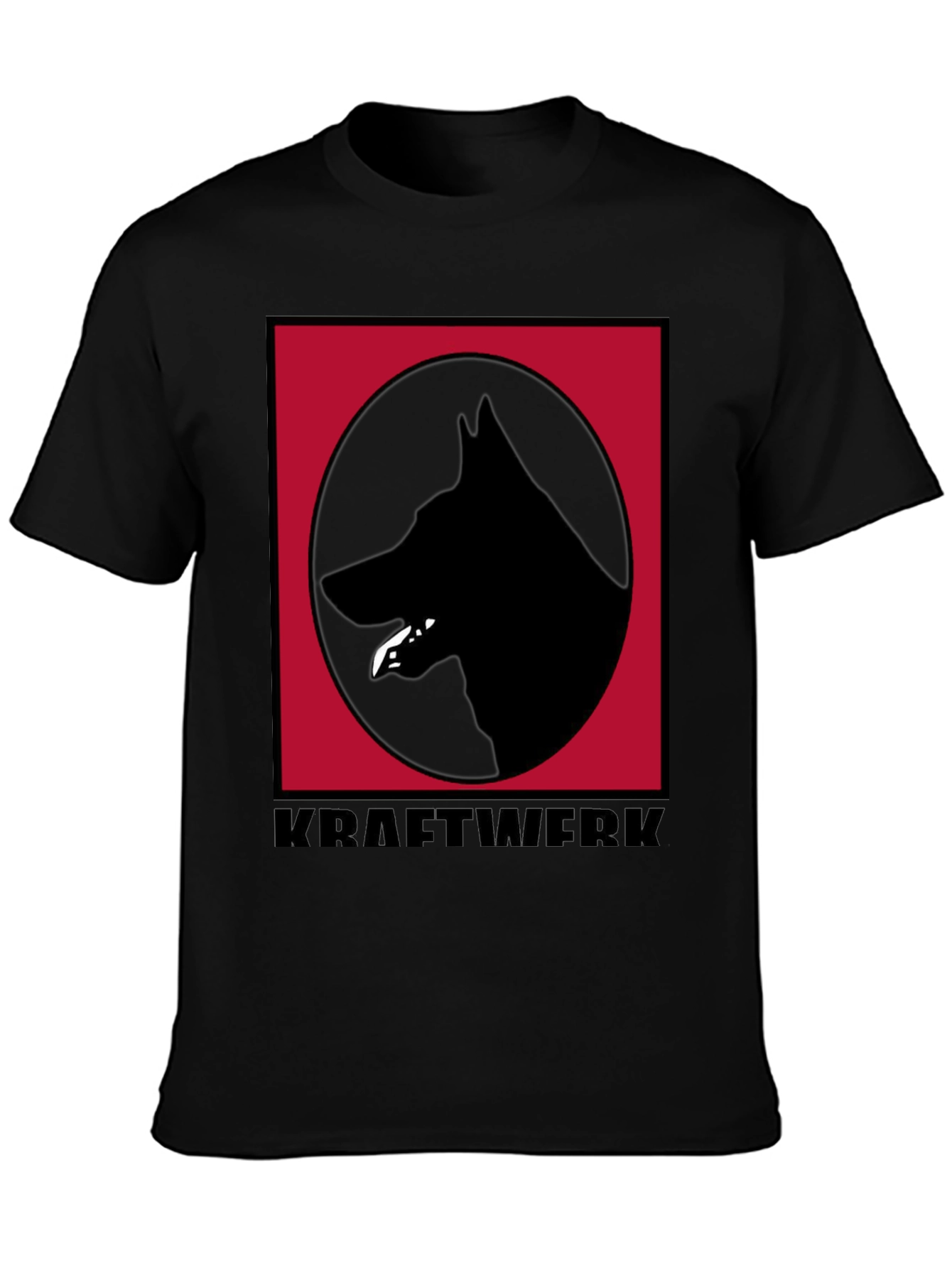 Kraftwerk Dog Logo Black T-Shirt