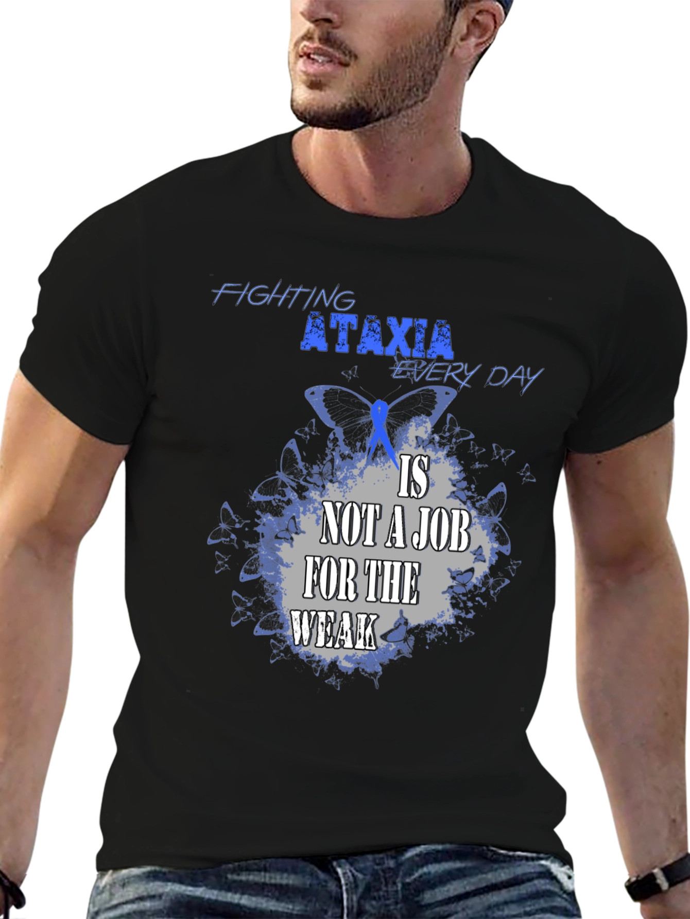 Ataxia Awareness T-Shirt - Fighting Every Day