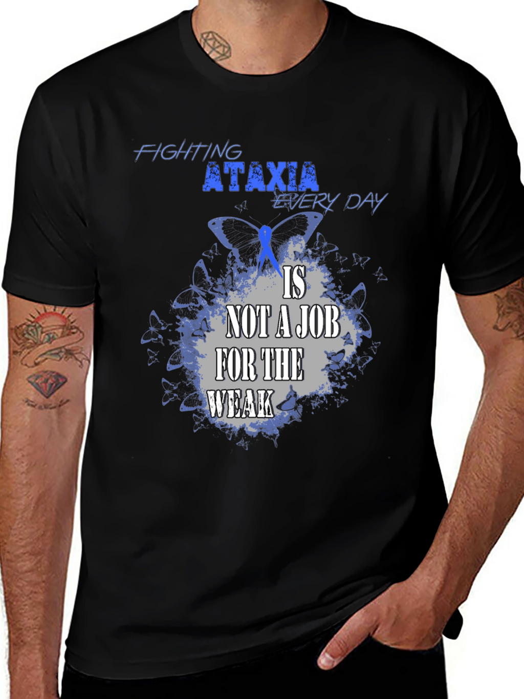 Ataxia Awareness T-Shirt - Fighting Every Day