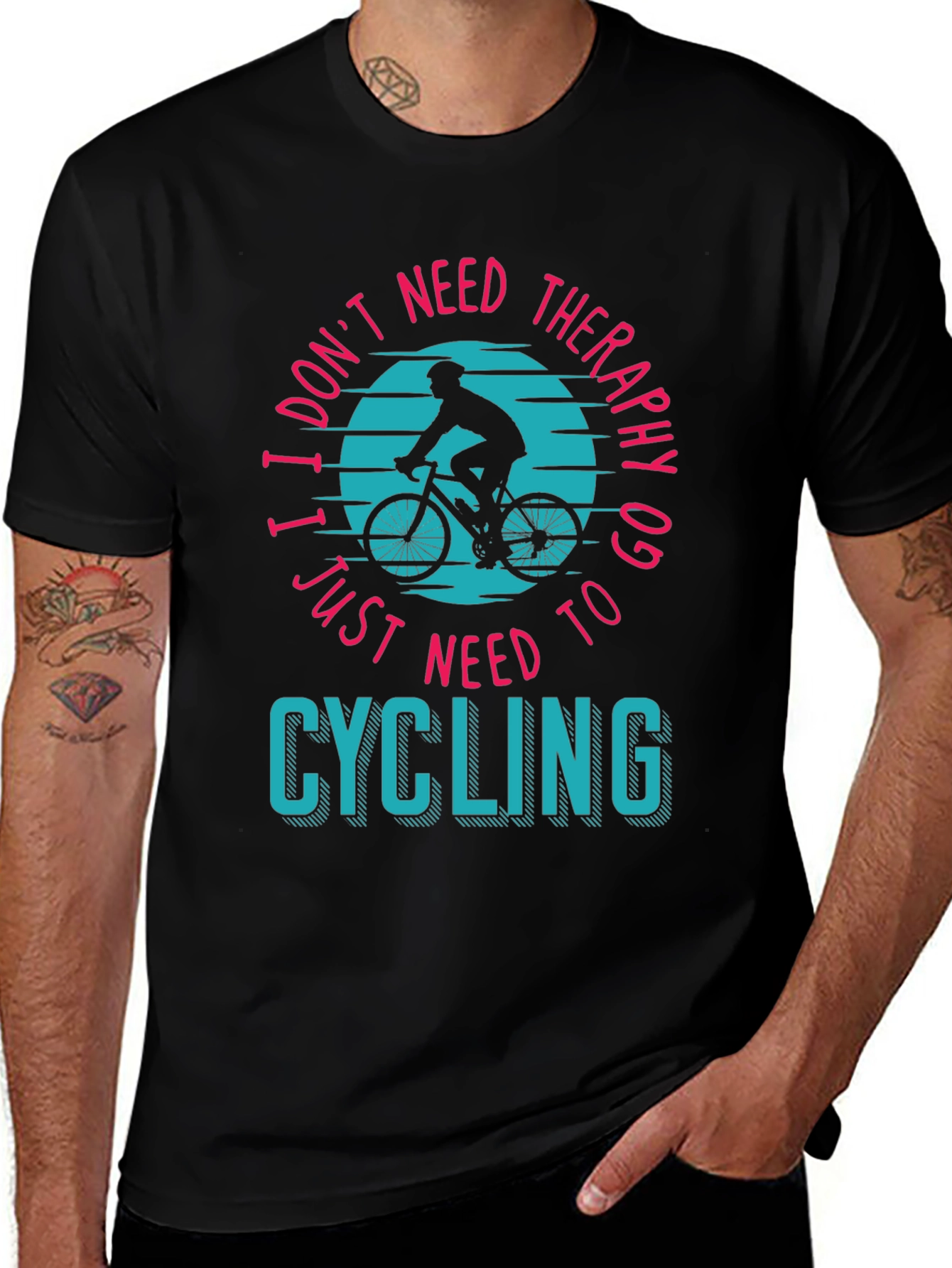 Cycling Therapy T-Shirt - Bike Lover Apparel
