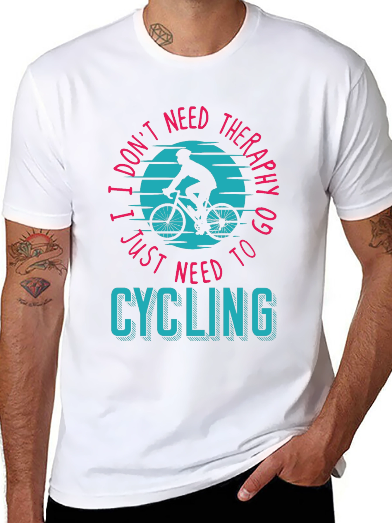 Cycling Therapy T-Shirt - Bike Lover Apparel
