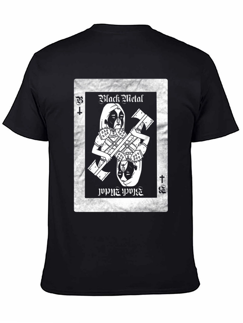 Black Metal Card Graphic Tee - Unisex Black T-Shirt