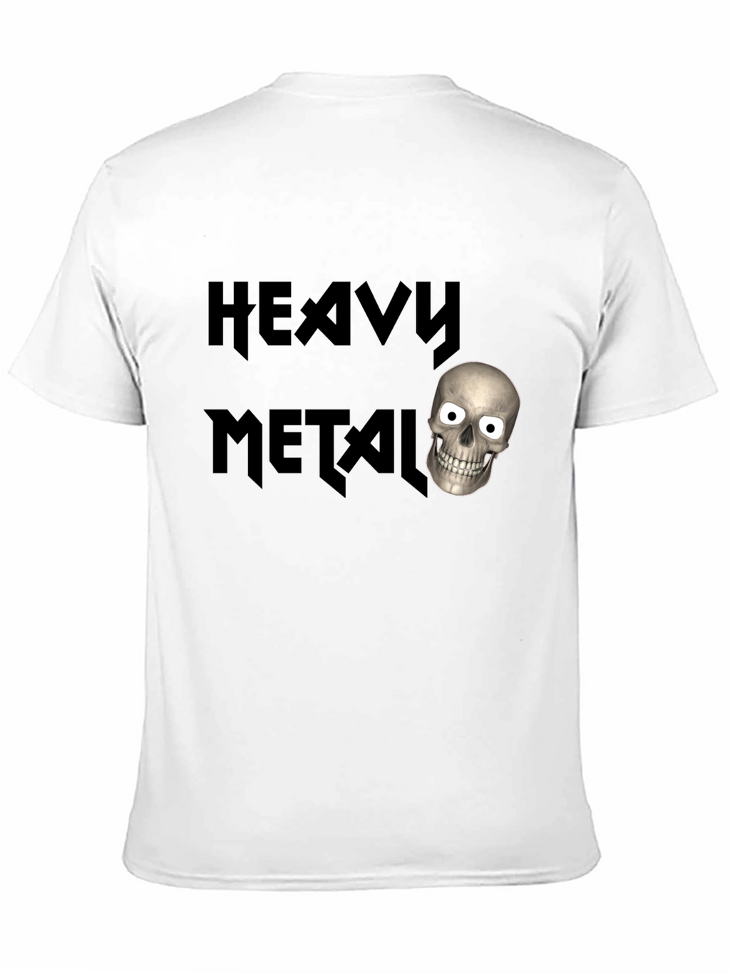 Heavy Metal Skull T-Shirt - Black