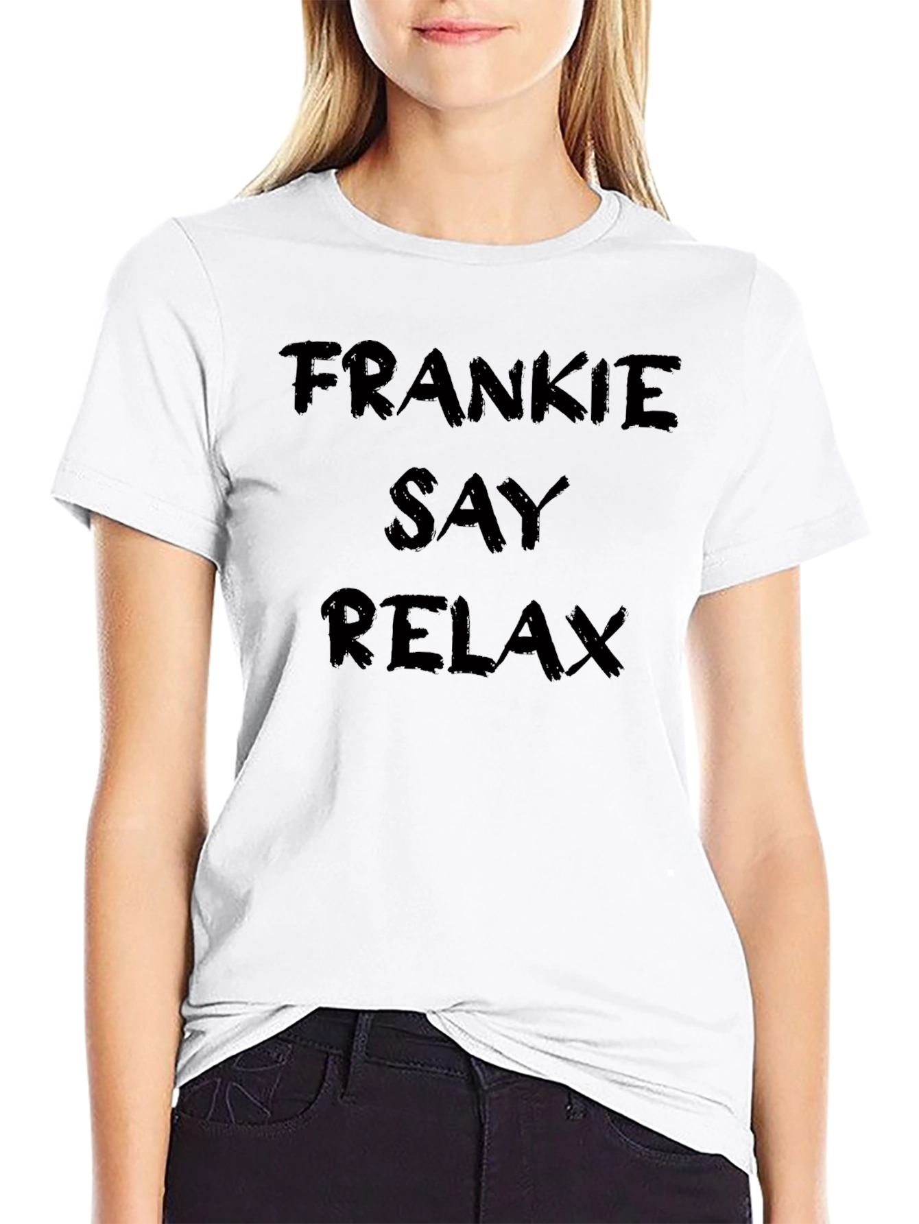 Frankie Say Relax Black T-Shirt