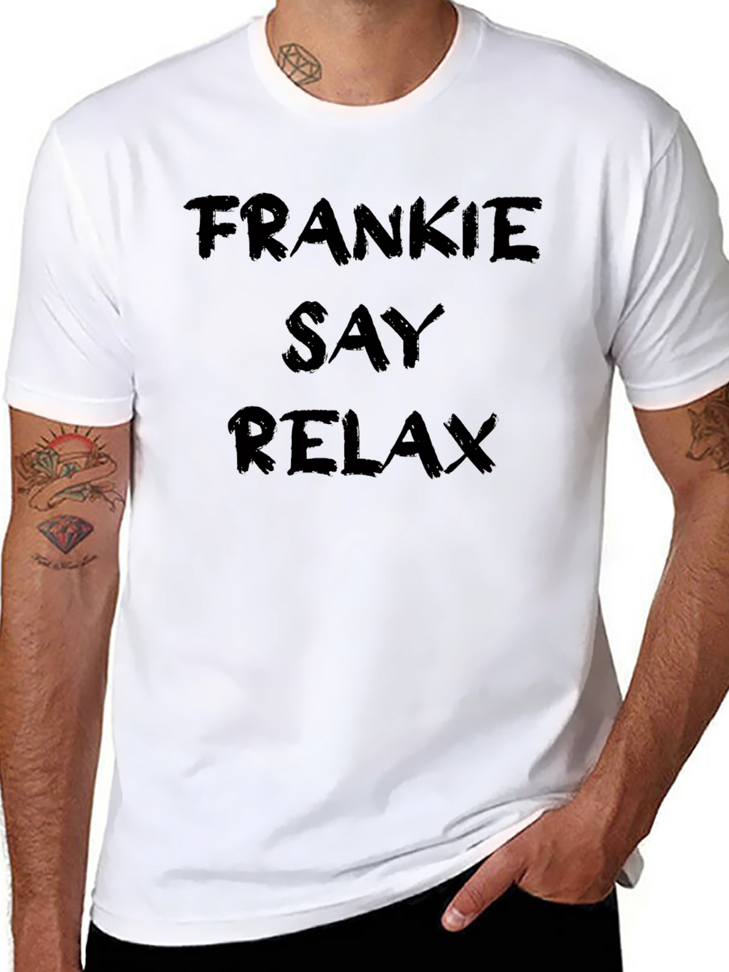 Frankie Say Relax Black T-Shirt