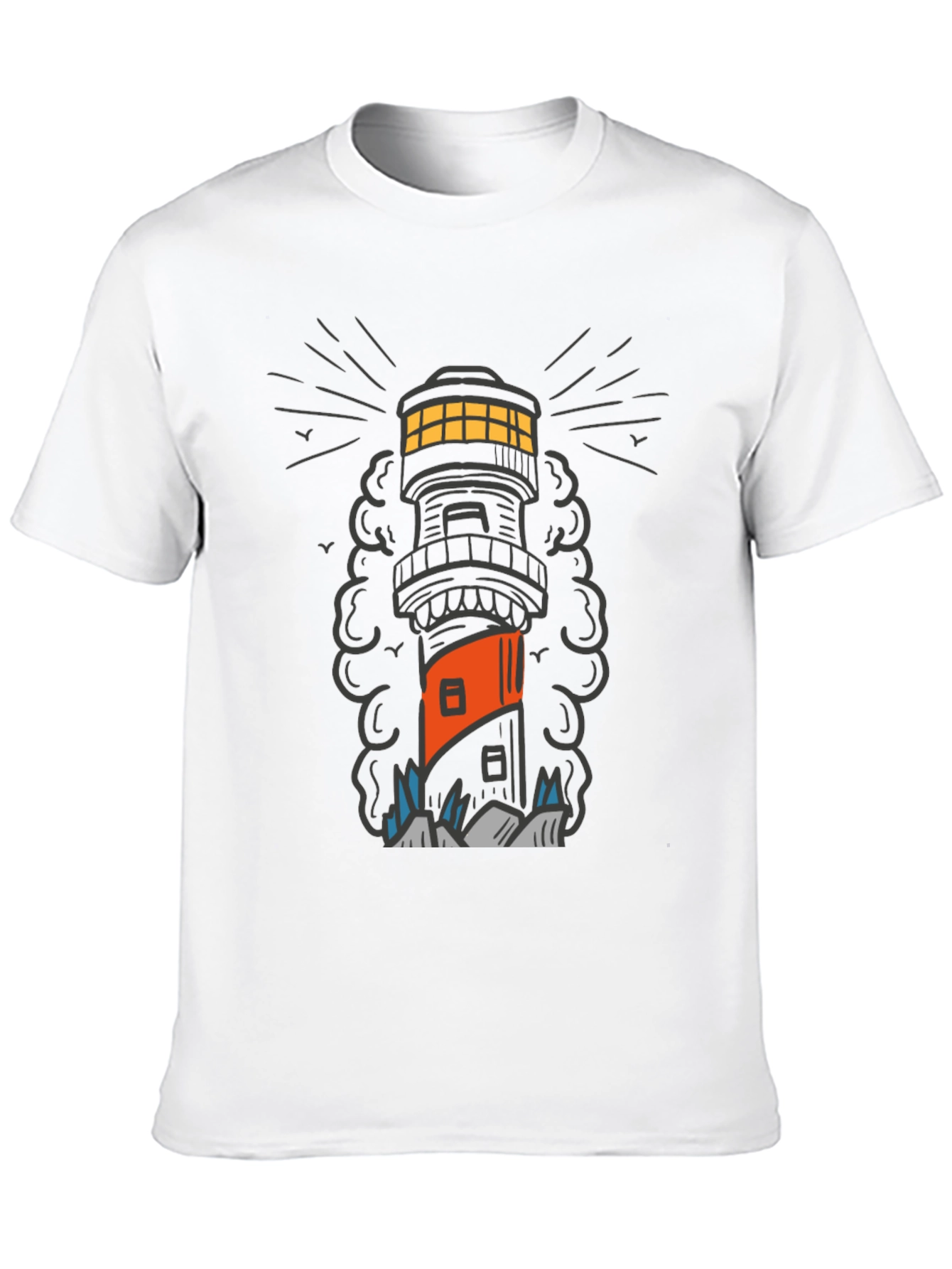 Lighthouse Graphic Tee - Coastal Style