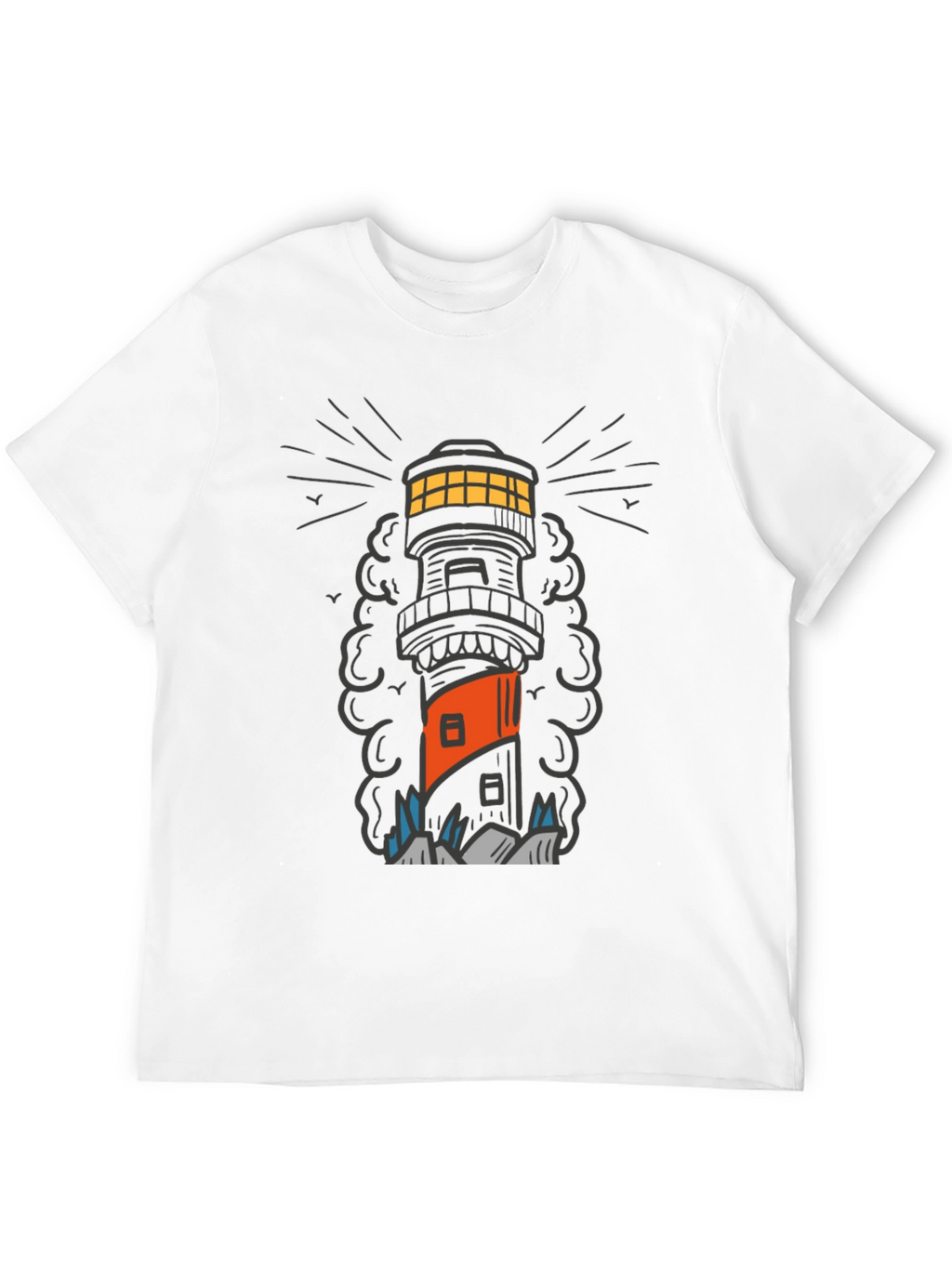 Lighthouse Graphic Tee - Coastal Style