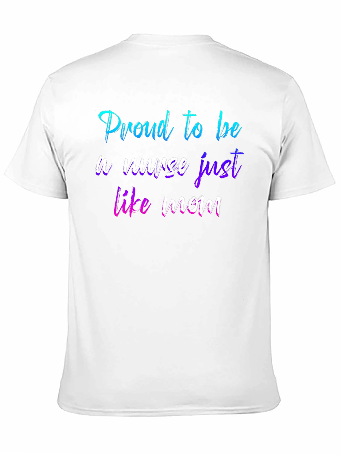 Proud Nurse Like Mom T-Shirt - Black
