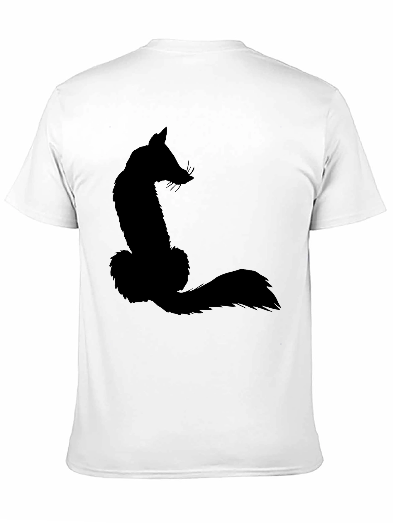 Fox Silhouette Graphic Tee - Black Casual T-Shirt