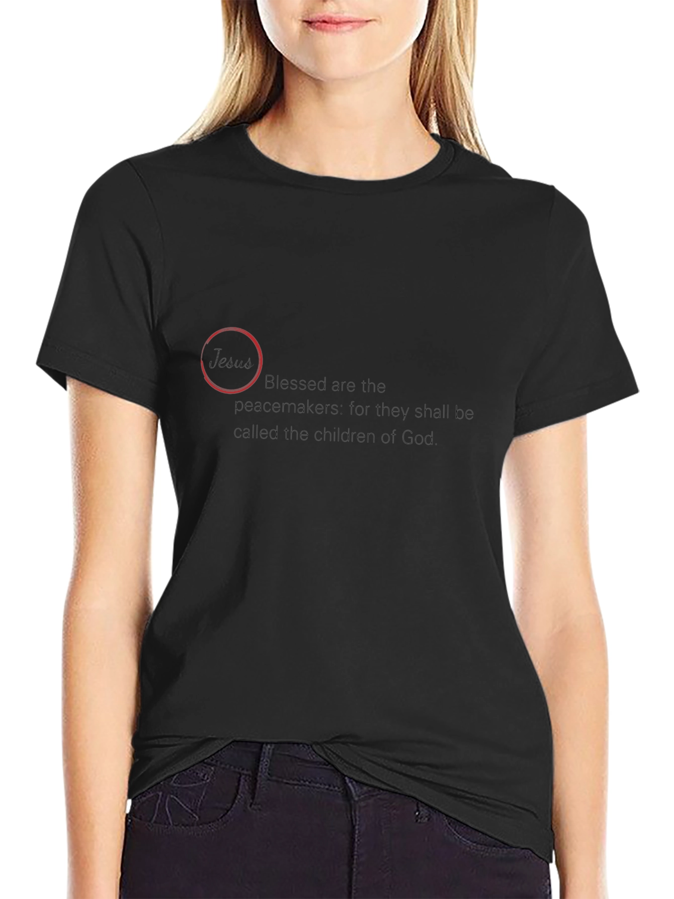 Blessed Peacemakers Black T-Shirt