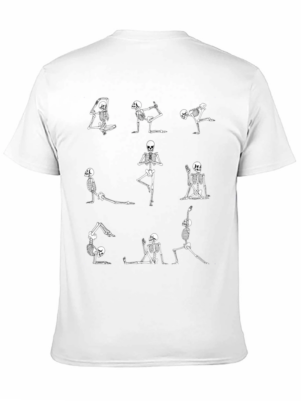 Yoga Skeleton Graphic Tee - Black T-Shirt