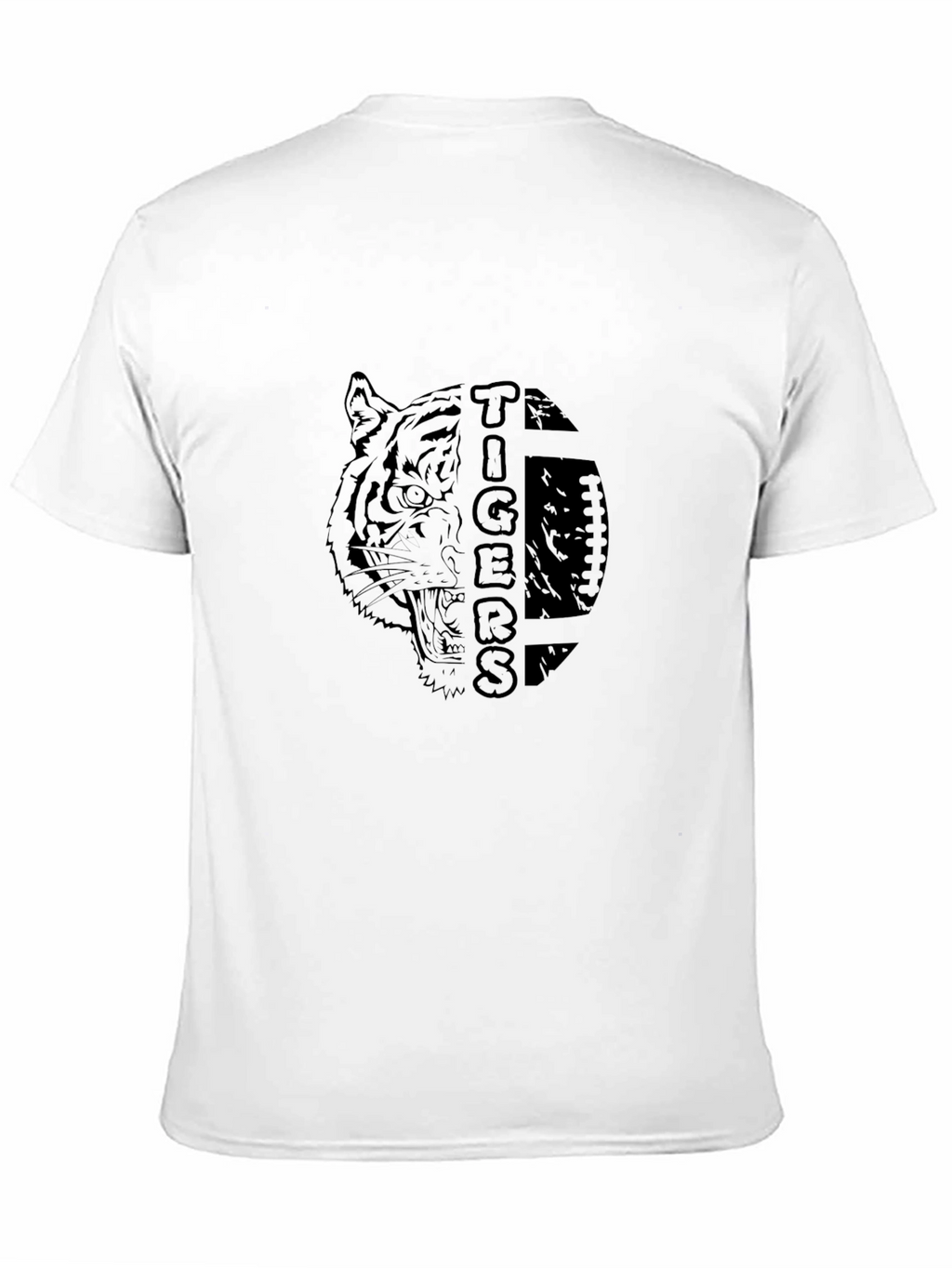 Tigers Graphic Print Black T-Shirt