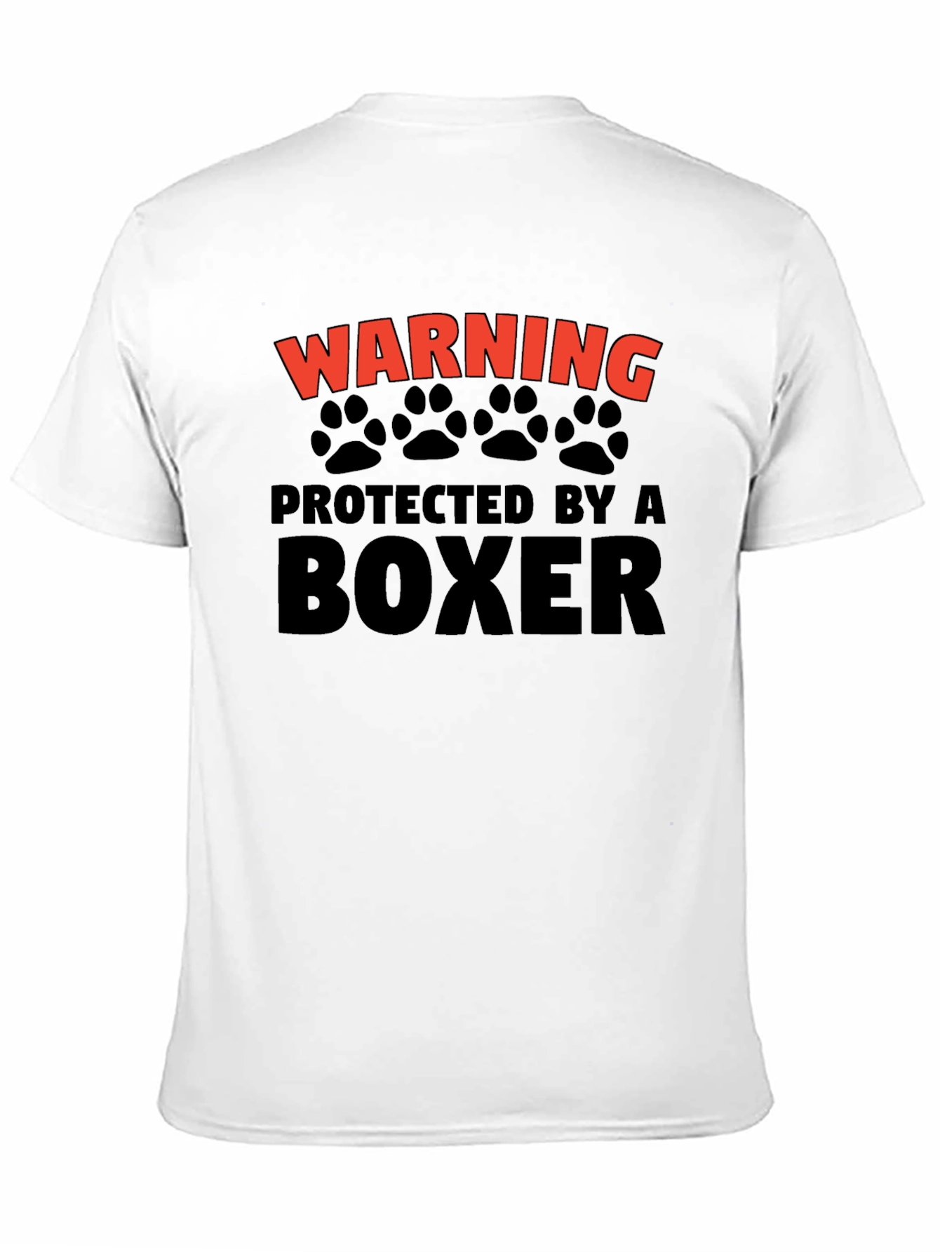 Warning Protected By A Boxer T-Shirt