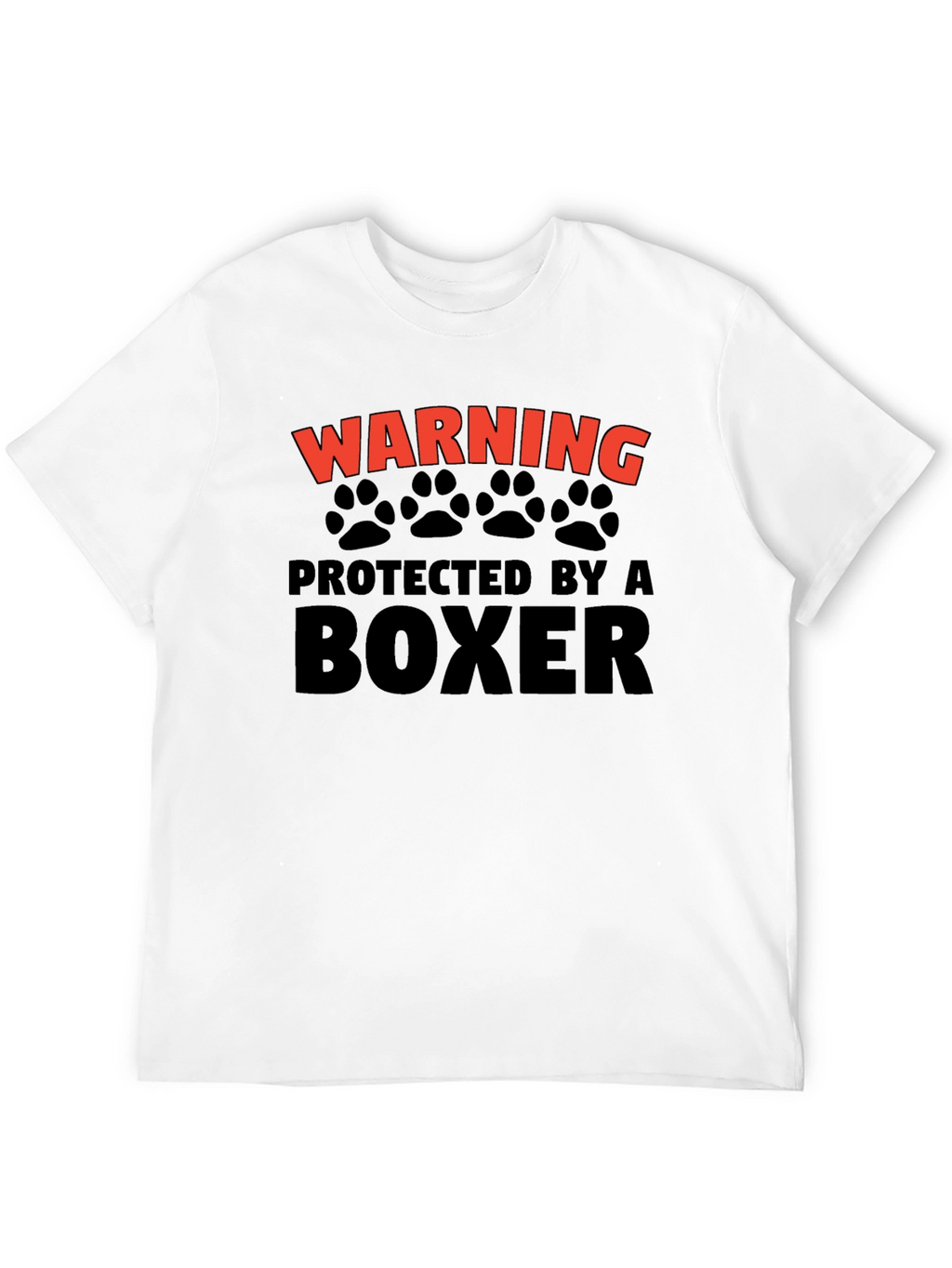 Warning Protected By A Boxer T-Shirt