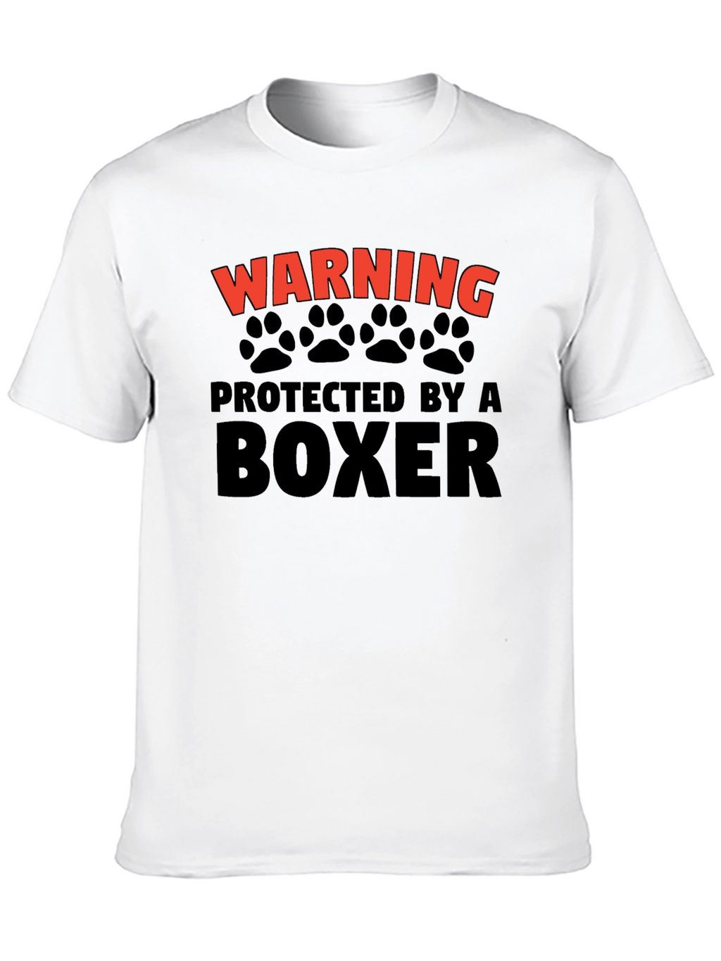 Warning Protected By A Boxer T-Shirt