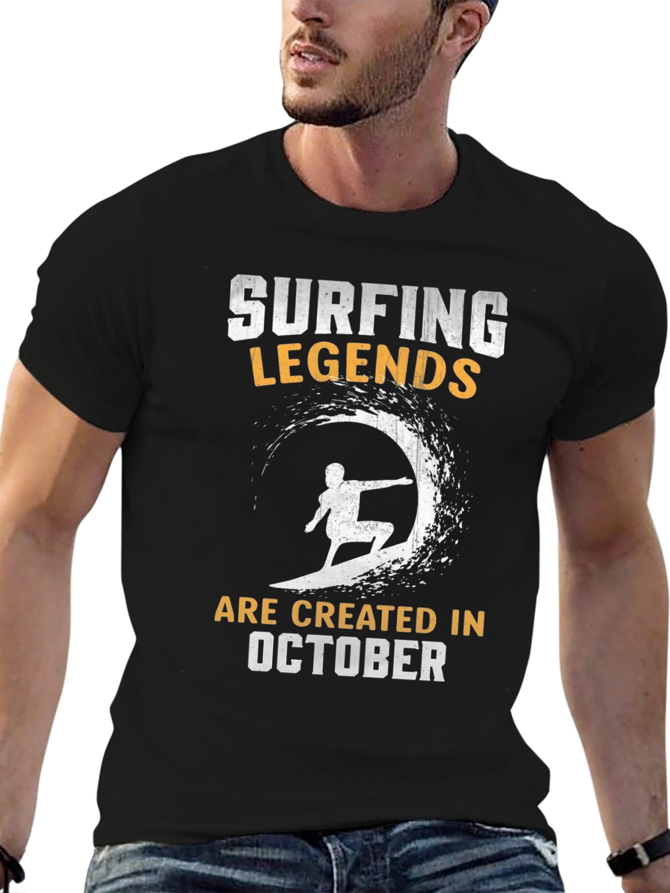 Surfing Legends October Birthday T-Shirt