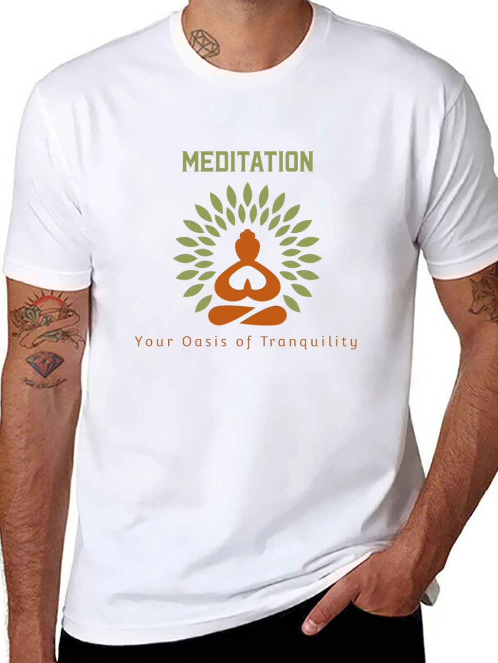Meditation Oasis T-Shirt - Tranquility Tee
