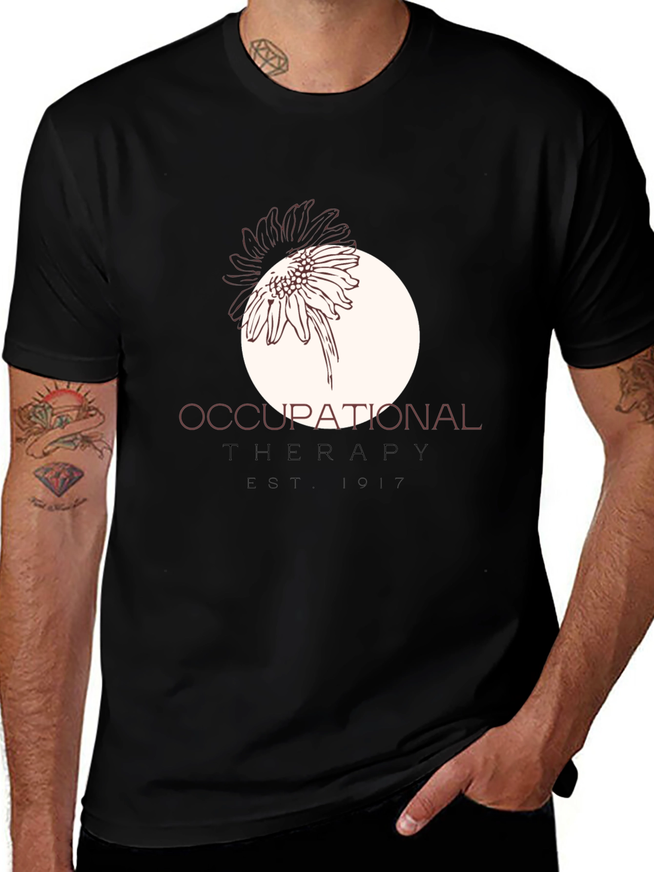 Occupational Therapy Est. 1917 Black T-Shirt