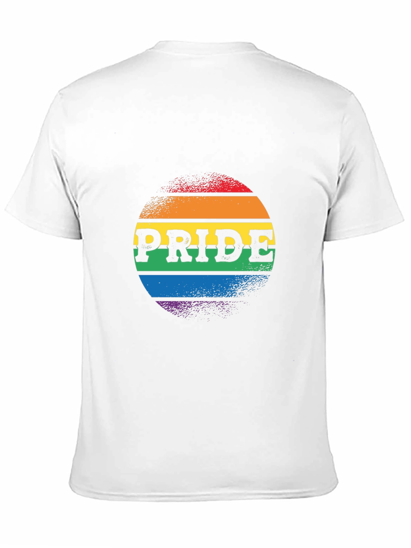 Pride Rainbow Graphic Tee - Black