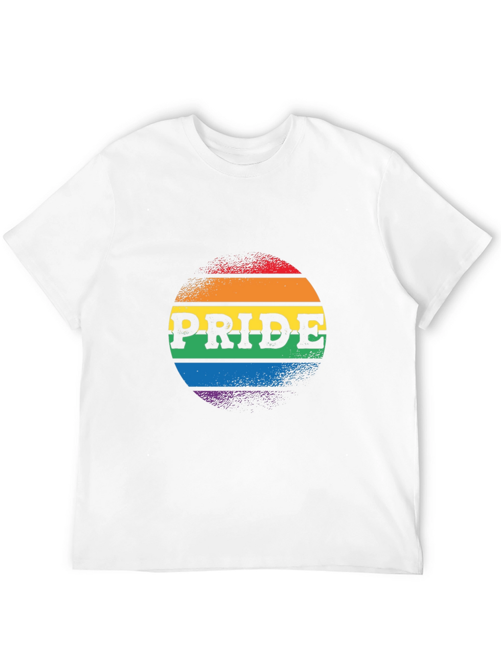 Pride Rainbow Graphic Tee - Black