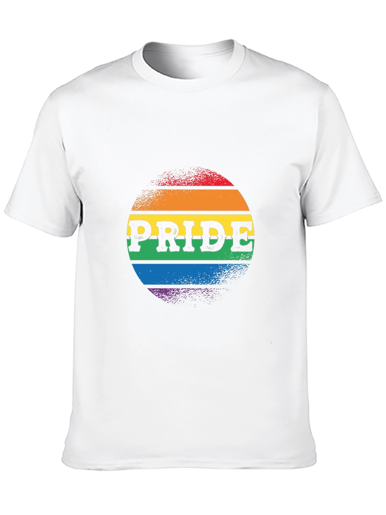 Pride Rainbow Graphic Tee - Black
