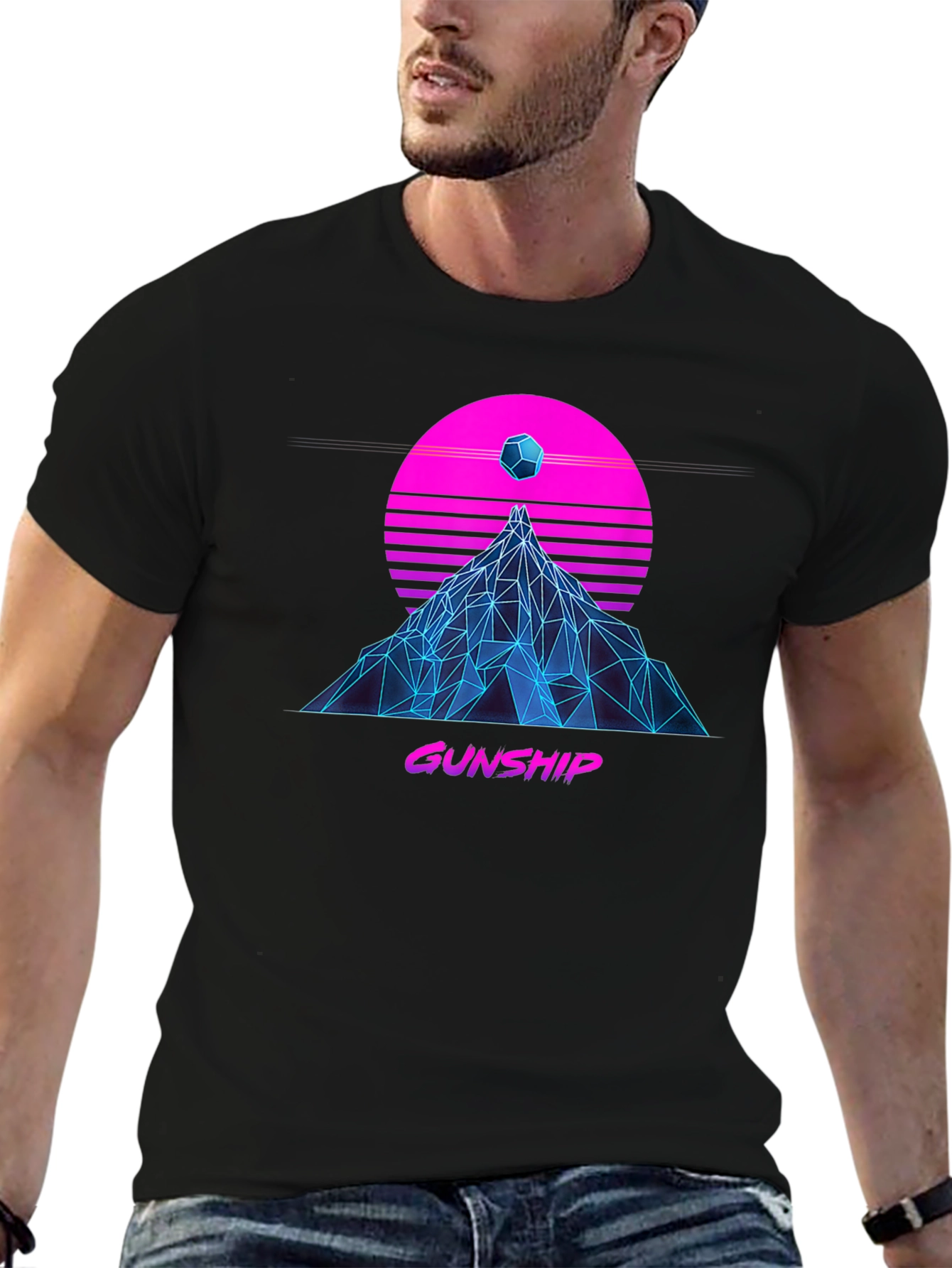 Gunship Synthwave T-Shirt