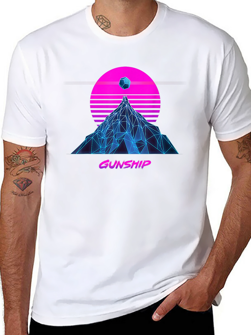 Gunship Synthwave T-Shirt