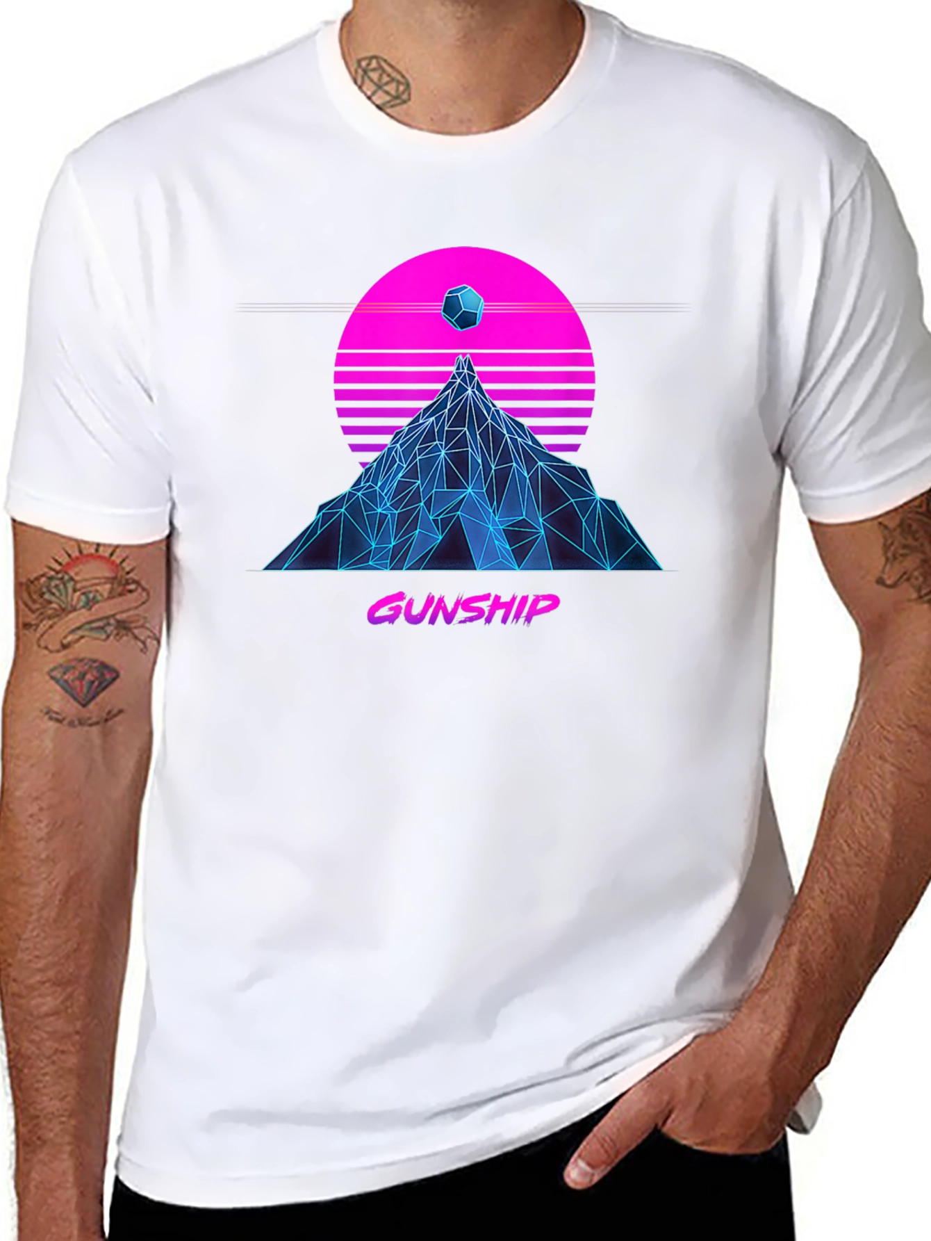 Gunship Synthwave T-Shirt