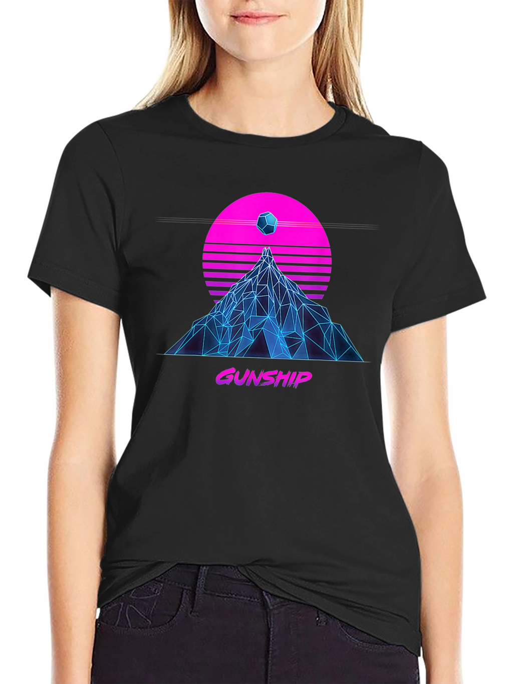 Gunship Synthwave T-Shirt