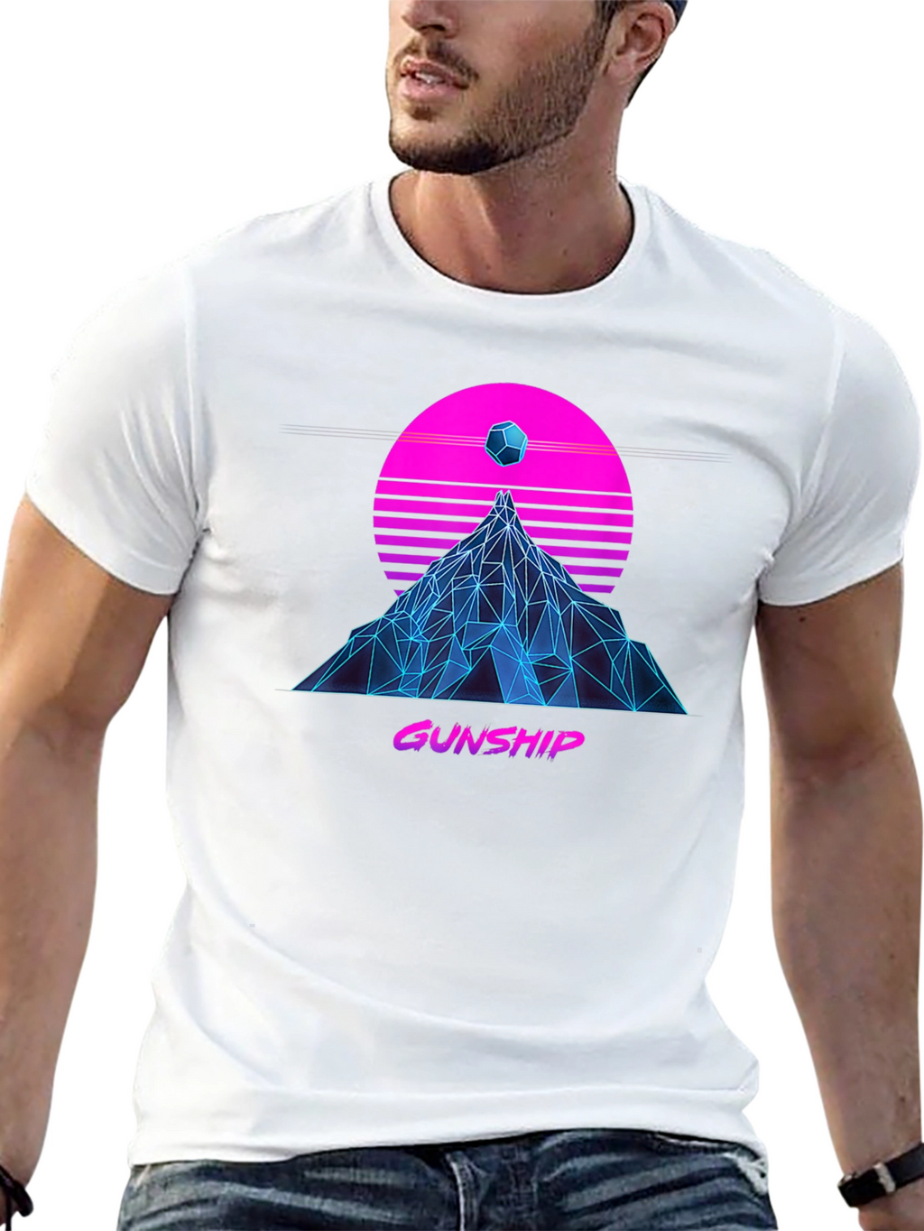 Gunship Synthwave T-Shirt