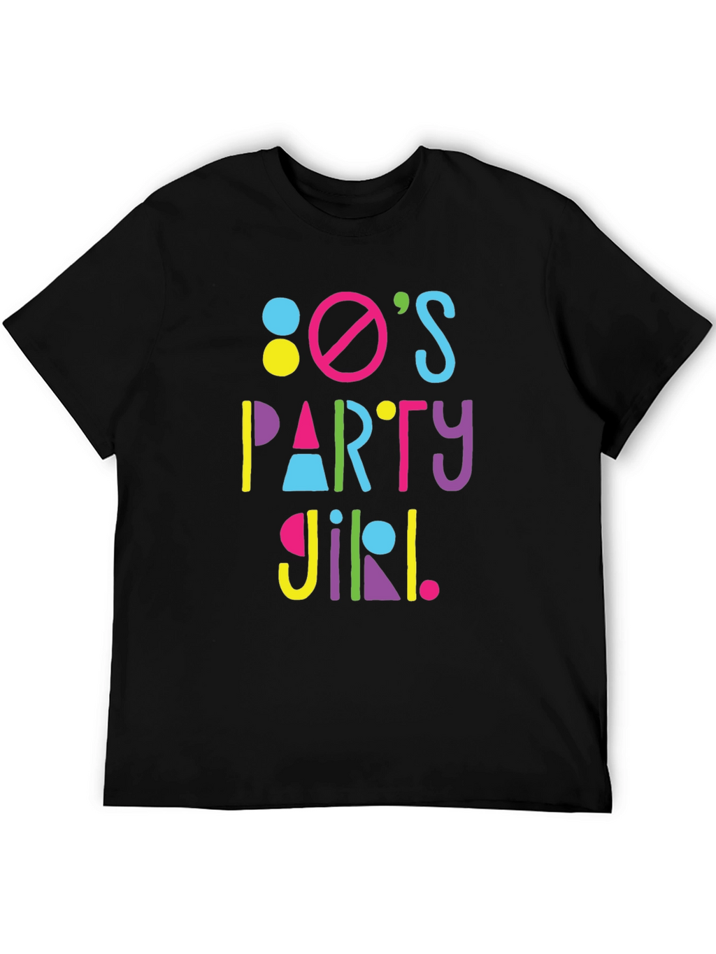 80s Party Girl Graphic T-Shirt - Retro Fun!