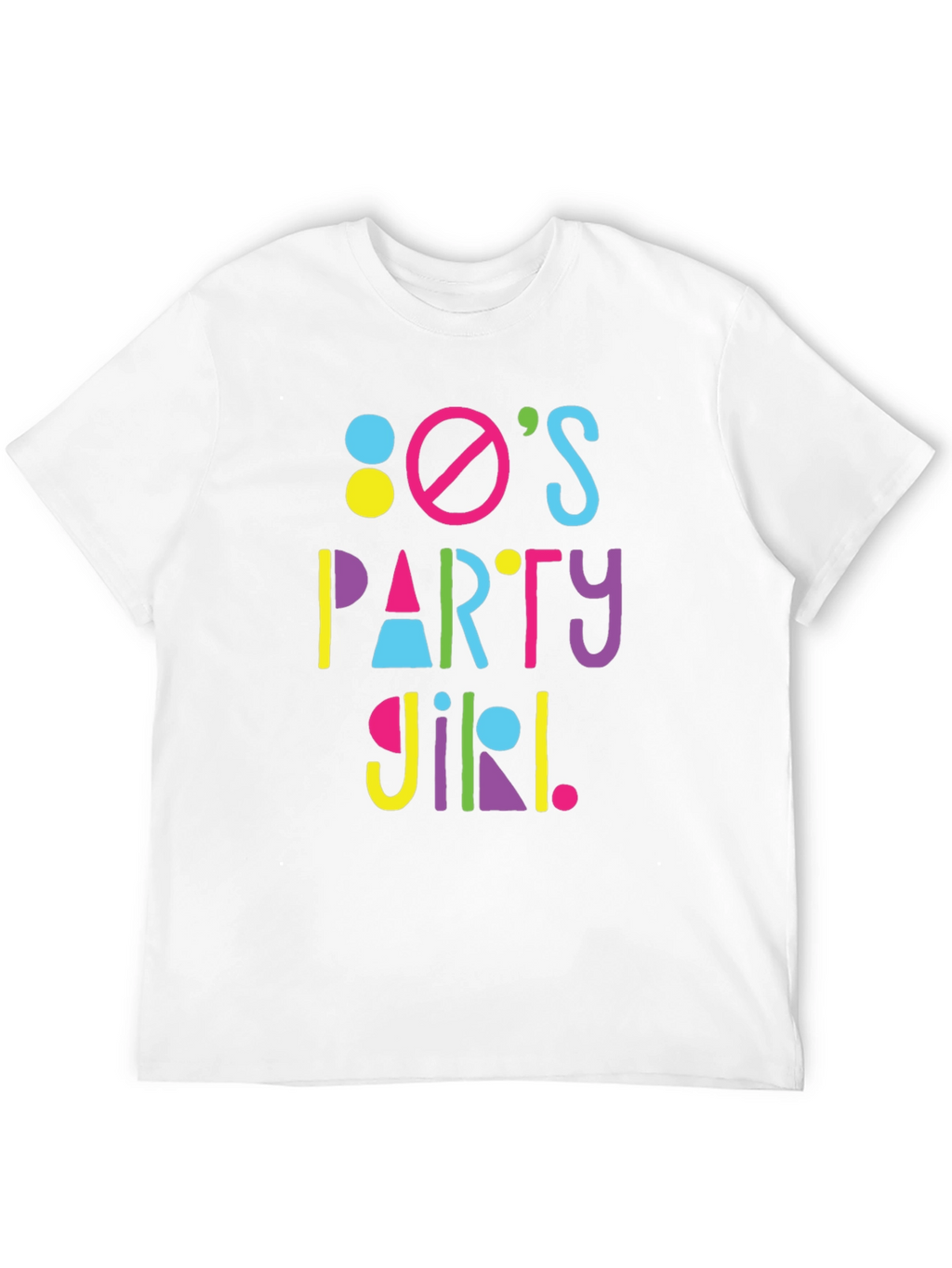 80s Party Girl Graphic T-Shirt - Retro Fun!