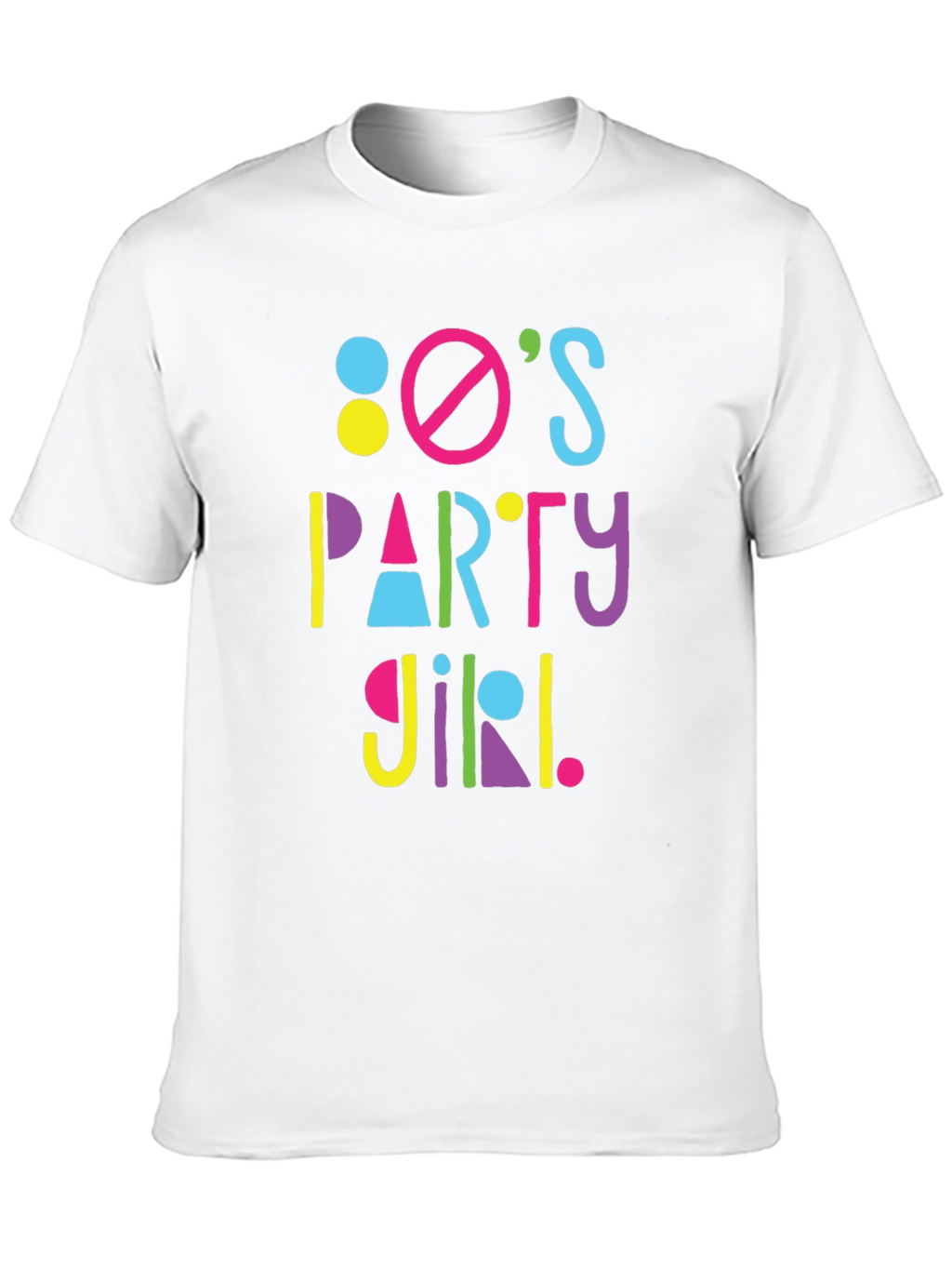 80s Party Girl Graphic T-Shirt - Retro Fun!