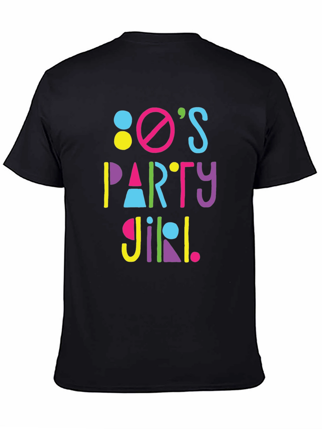 80s Party Girl Graphic T-Shirt - Retro Fun!
