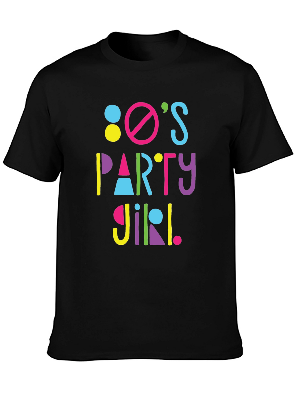 80s Party Girl Graphic T-Shirt - Retro Fun!