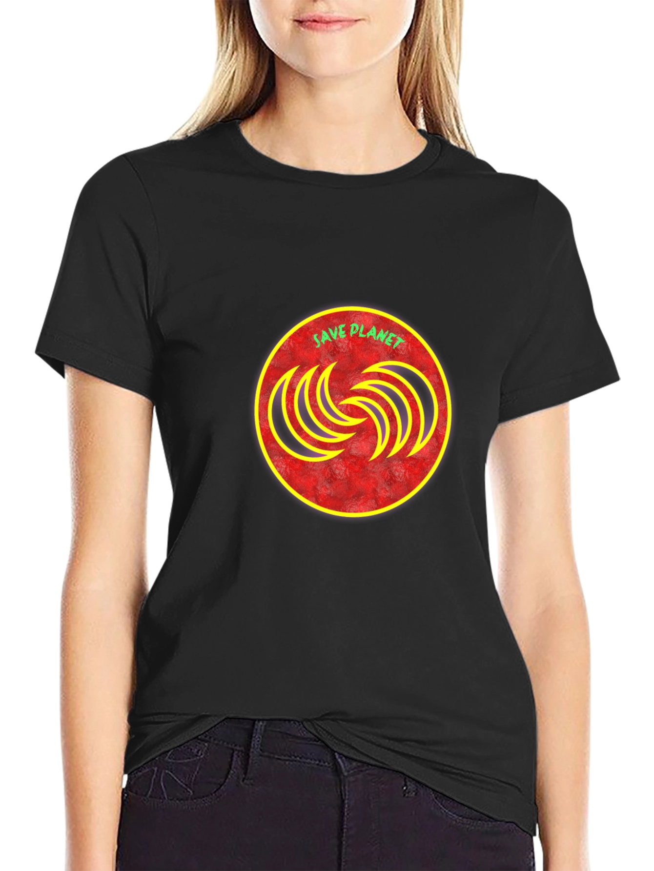Save Planet Graphic Tee - Stylish Eco-Friendly Design