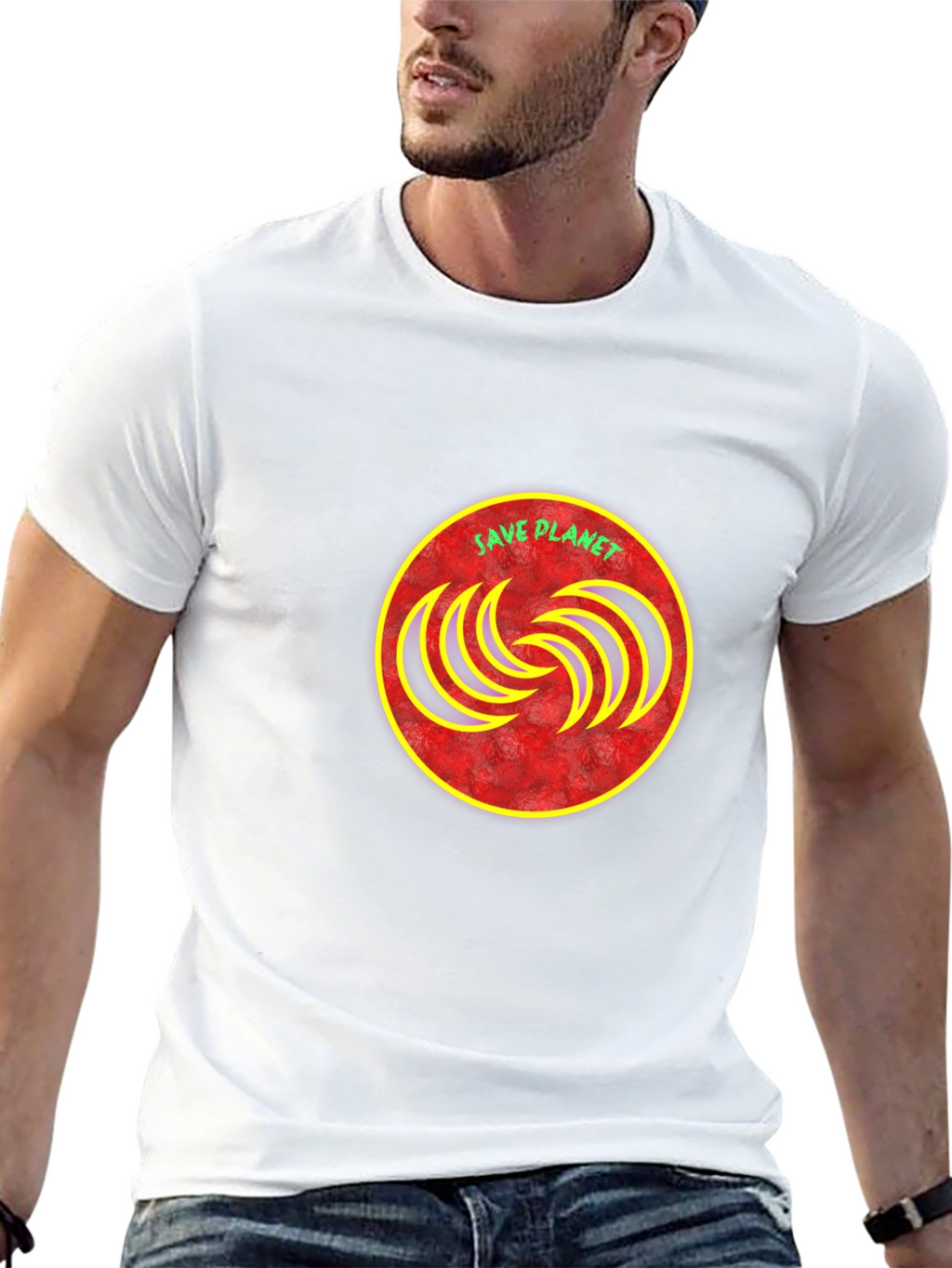 Save Planet Graphic Tee - Stylish Eco-Friendly Design