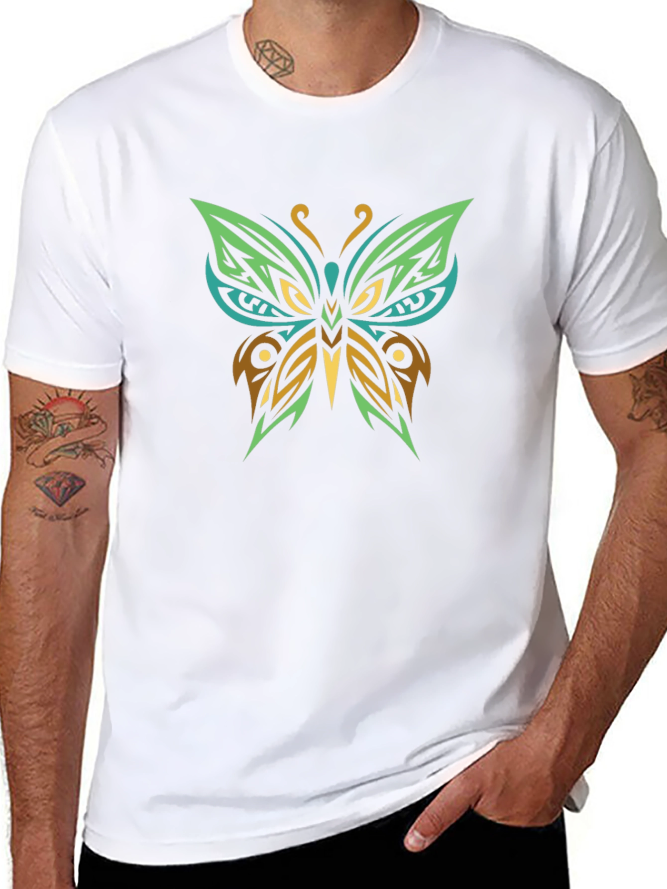 Tribal Butterfly Graphic Tee
