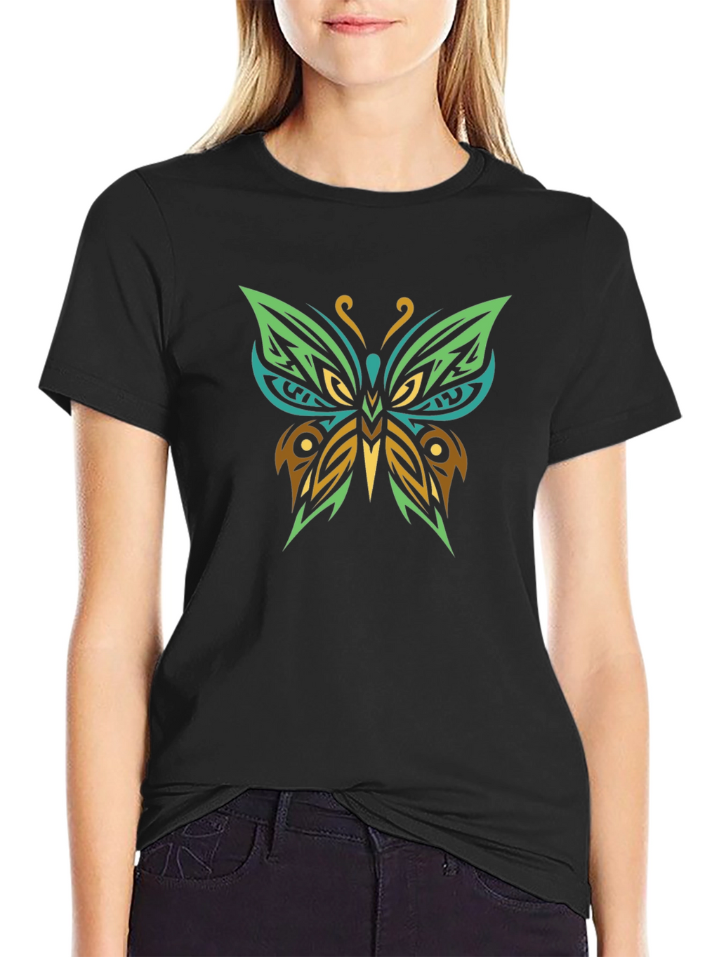 Tribal Butterfly Graphic Tee