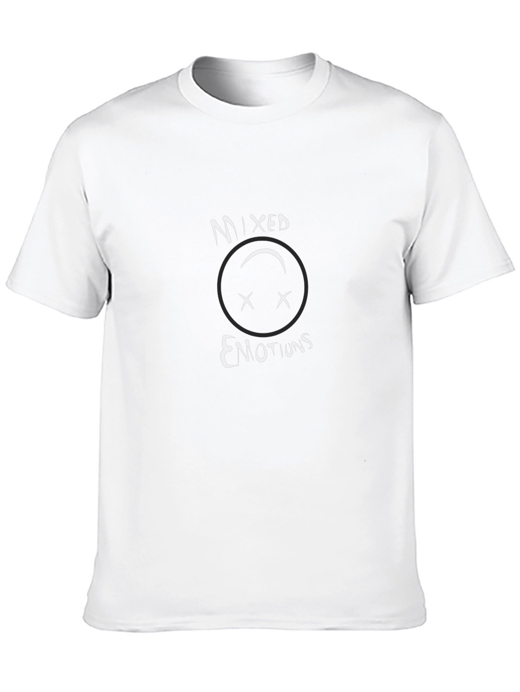 Mixed Emotions Graphic Tee - Soft Black Cotton