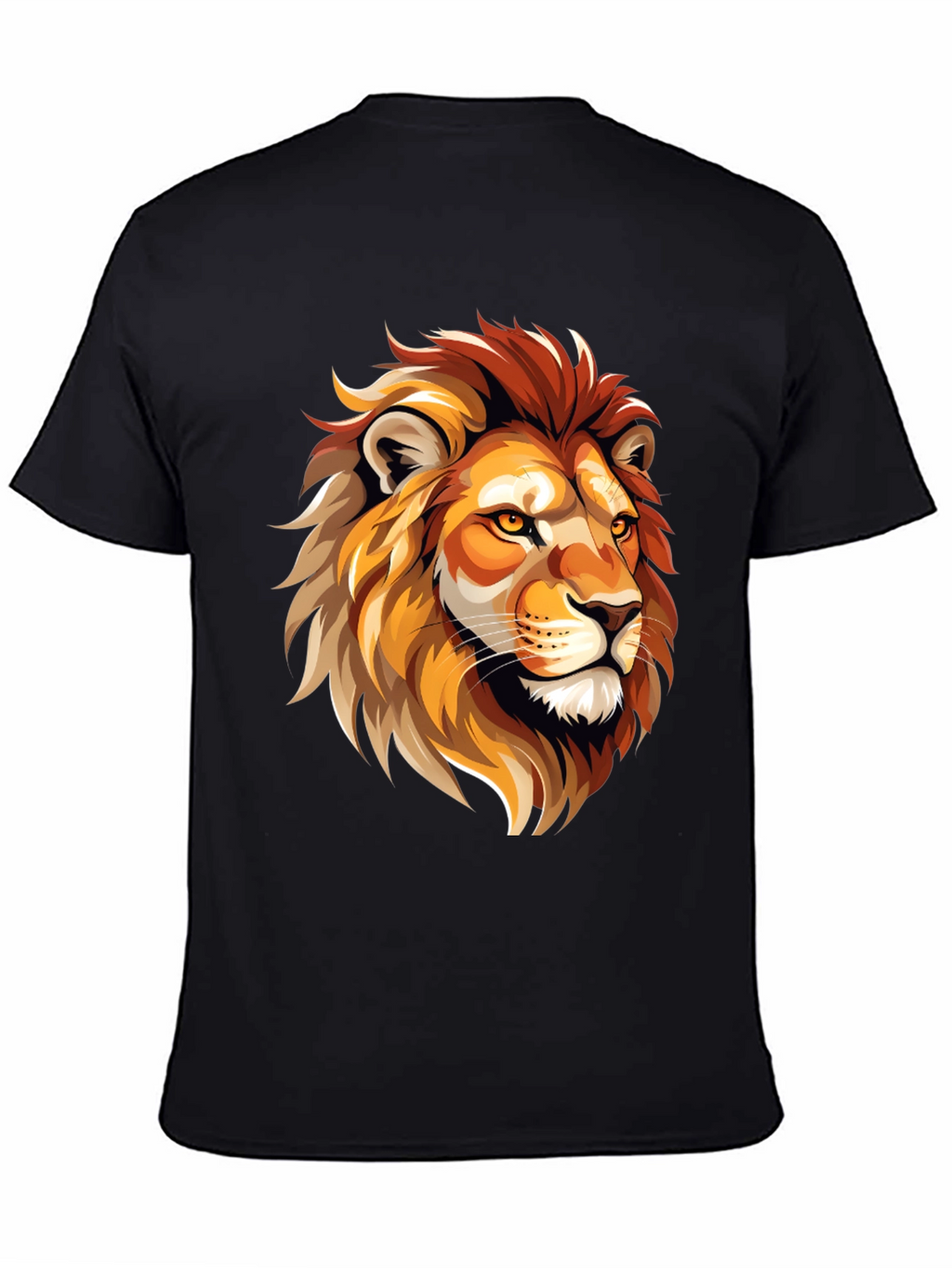 Lion Graphic Tee - Bold Animal Print T-Shirt
