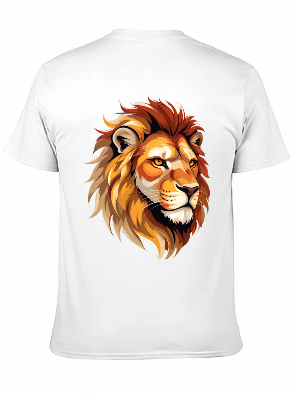 Lion Graphic Tee - Bold Animal Print T-Shirt